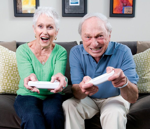adultos mayores y videojuegos